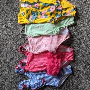 Lot of 5 one piece swimsuits